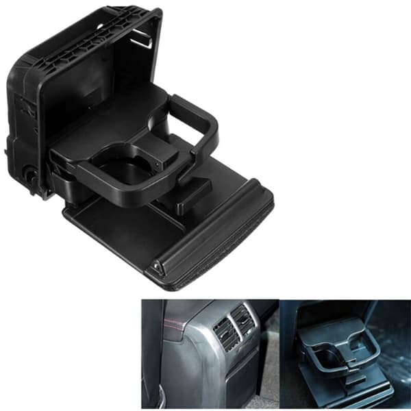 Sort Armlæn til Bagerste Kopholder til Golf MK5 MK6
