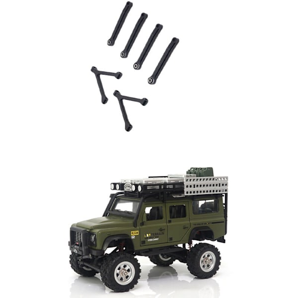 Metallista valmistetut vetotangot autoon SG 2801 SG2801 SG-2801 D110 1/28, kauko-ohjattavan auton päivitysosat ja -tarvikkeet, 2 kpl