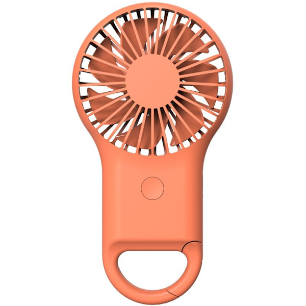 Tylikäs Mini-Taskulamppu Ulkoilma USB-Tuuletin Kannettava Lataus 400mAh/800mAh 1 kpl (Oranssi, 800mAh)