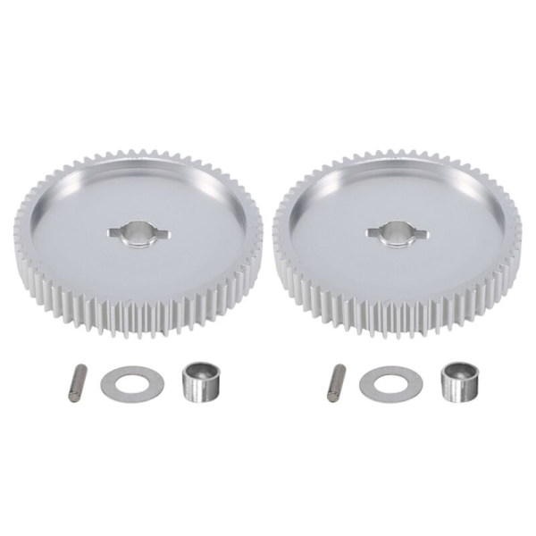 2X Metallsporre 61T 51004 för TT01 TT-01 TT01D TT01E 1/10 RC Bil Uppgradering Delar Tillbehör