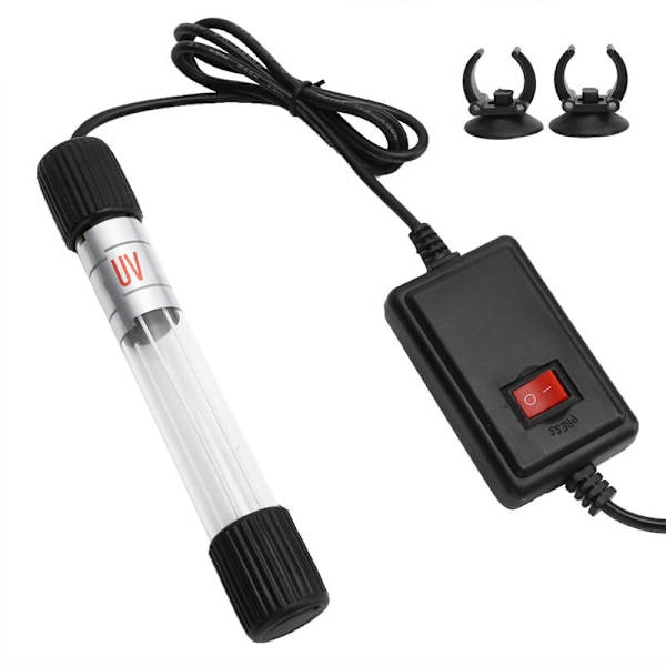 220v 5w Akvarium Nedsænkelig UV Lampe Vandrensning Alge Rens Lys EU Stik
