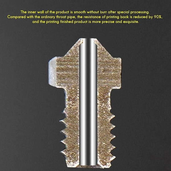 5 stk 0,3 mm/1,75 mm Titanium Legering Dyser Ekstruder Print Hoved til 3D Printere Motor Koblinger