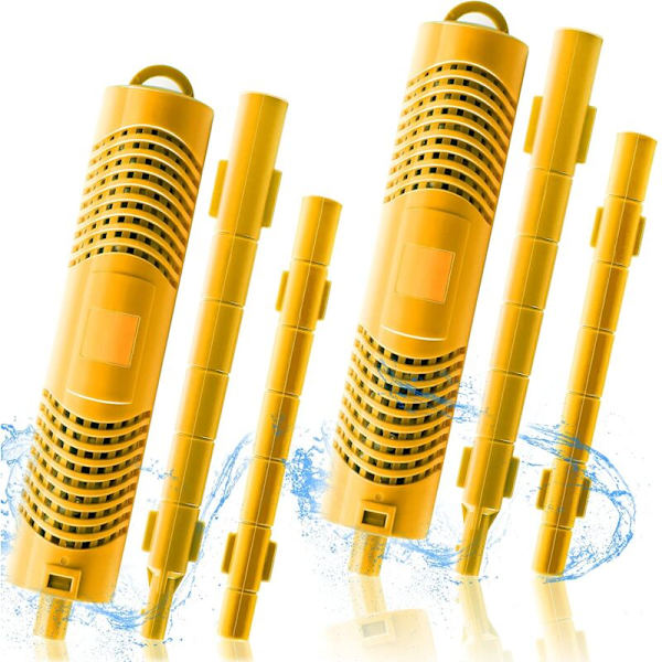 Spa In-Filter Mineral Sticks Hot Tub Filter Dele Pakke med 2 Universelle Spa Mineral Sticks Kompatibel med Dit Eksisterende Filter Varer 4 Måneder Gul