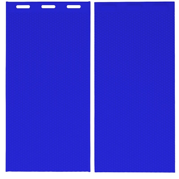 2 kpl 5,4 mm silikonimehiläisvahamuotti Mehiläisvahapuristimen muotti Mehiläistarvikkeet 44x28cm Tummansininen
