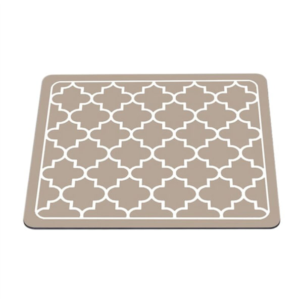 Kaffetørremåtte Absorberende Tallerkener til Køkkenbordplade - Bar Tilbehør Velegnet til Under Brun 50X30 Cm