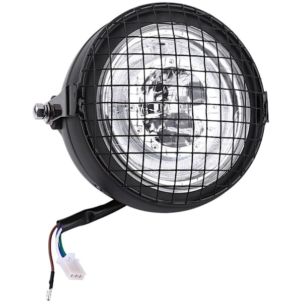 Moottoripyörän ajovalo 6,5 tuuman LED-ajovalo, ritilä, sivuasennus, kiinnike useimmille moottoripyörille