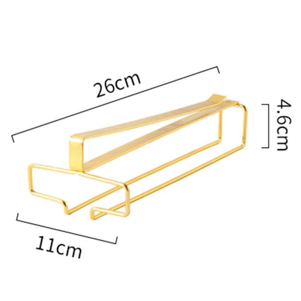 Vinglasholder, Metal Vinglasstativ Under Skab Stativ Organizer Opbevaring til Hængende-B