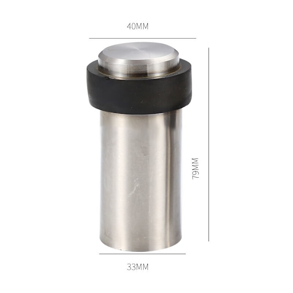 2 st Golv Dörrstopp 80 mm Rostfritt Stål Dörrstopp Dörrstopp