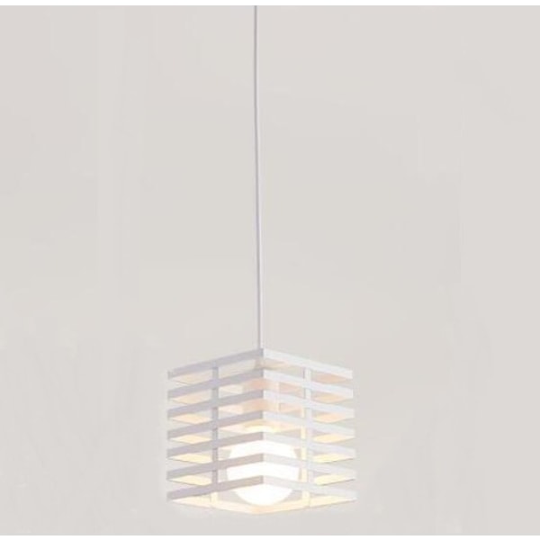 Pendel, lysekroneKreativ personlighed enkel moderne industriel stil smedejernslysekronehoved (hvid, uden lyskilde)