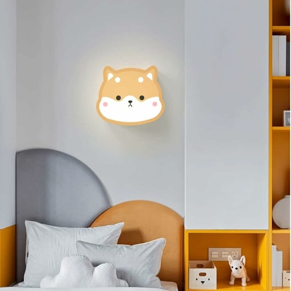 Cartoon Barnlampa för Barn, LED Kreativ Vägglampa för Sovrum, Pojkar, Flickor, Sovrum, Gränd, Bakgrundsvägg