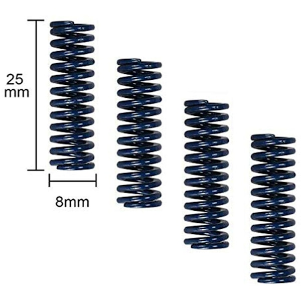 Aluminium Handjusteringsmutter och Fjädrar för Uppvärmd Bädd för 3D-skrivare 3/3 Pro, 5/5 Plus / 20