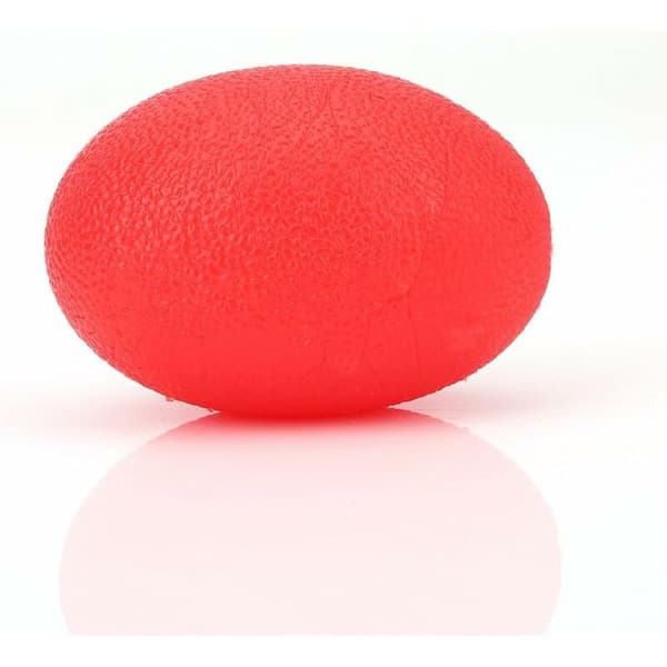 Keenso Ægformet greb bold, hænder finger øvelse massage æg silikone massage terapi greb bold rød
