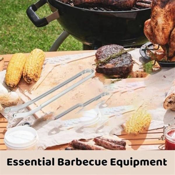 2 Pølsevender Tang, Kjøkken, Grill, Grillpølser, Lang Håndtak Kjøkkentang