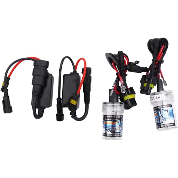 2 kpl Xenon HID -ajovalopolttimoa Sumuvalolamppu Auto Kaikki yhdessä Mini-koko Superkirkas Sarja 3000K (H7)