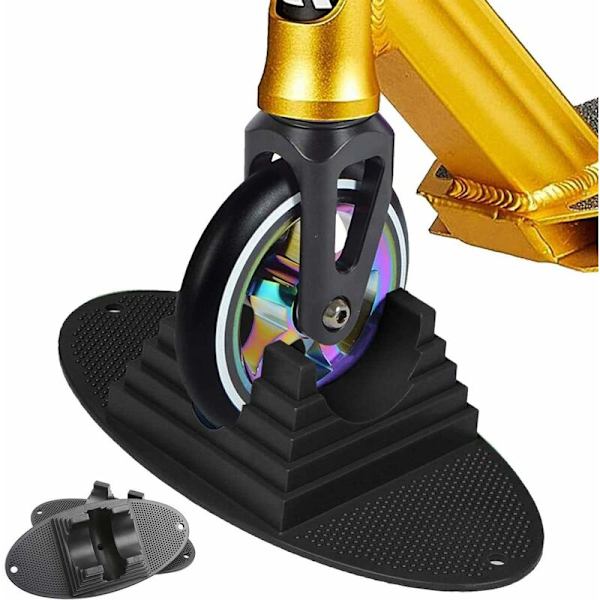 1 stk Med en meget stabil base scooterholder, med sklisikre puter, egnet for de fleste scootere fra 95mm til 120mm -