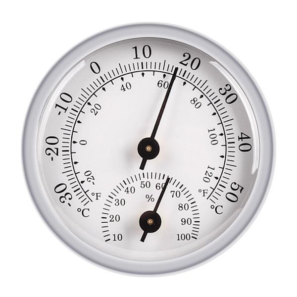 Dripex 58mm Hög Hem Termometer och Hygrometer, Mini Inomhus Våt och Torr Termometer, Cigarr Vinskåp, Flerfunktions Termometer och Hygrometer