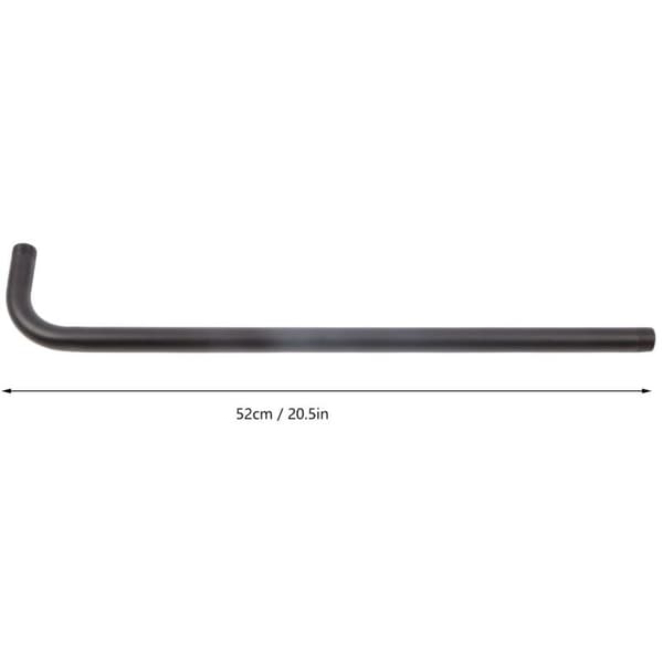 Rustfrit brusearm i rustfrit stål, 52 cm, sort