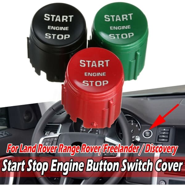 Deksel for start/stopp-knapp for bilmotor, Range Rover, grønn