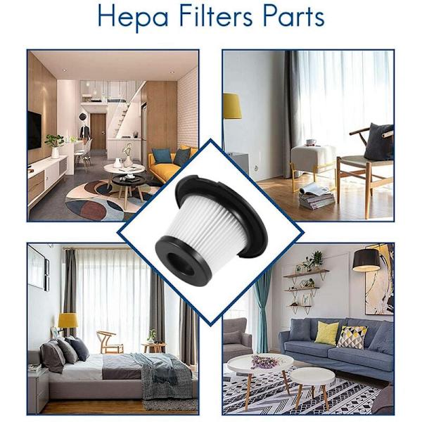 Set med 3 HEPA-ersättningsfilter kompatibla med MOOSOO K17 sladdlös dammsugare
