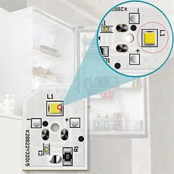 3 kpl WR55X11132 LED-valolamppu jääkaappiin, korvaava WR55X25754 WR55X26486 WR55X30602 EAP12172918 AP6261806