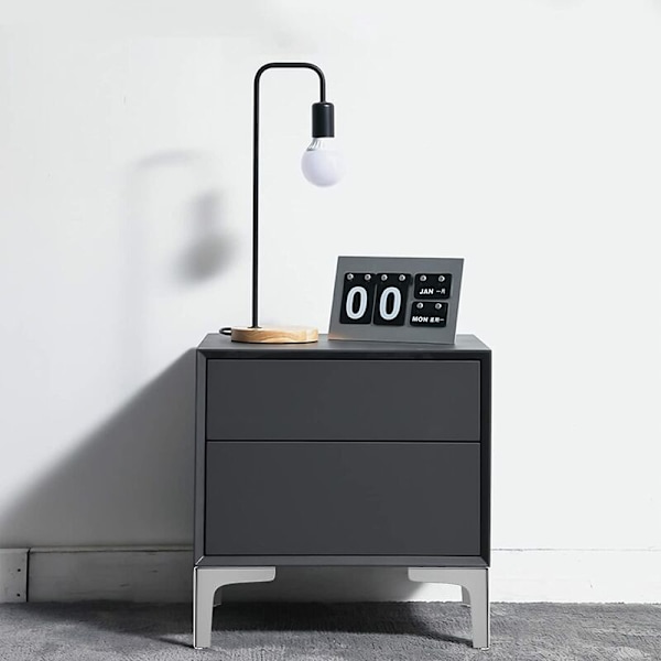 Sæt med 4 Møbelben, Belastning Op til 800 kg, 10 cm Moderne Metal Trekantformet Bordben, Hårnålsben til Skab, Sofa, med 16 Skruer og