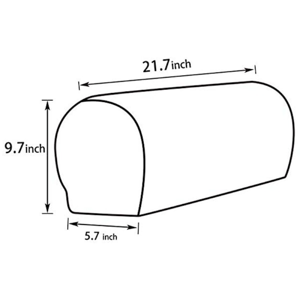 Universal Armlæn Beskytter, Polyester Fiber Armlæn Betræk Sofa, Bedre Beskyttelse Af Din Sofa Arm Mod Slid Stræk Armstol Betræk (2 stk, Sort)