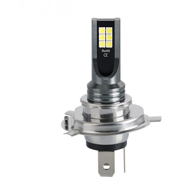 H7 LED-pære - DC 12V LED-bilfrontlys - Erstatning for halogenpære og Xenon-sett - Hvit 6500K