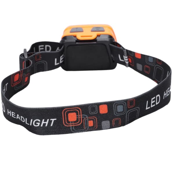Mini Led -otsavalo Vedenpitävä Ipx4 Aaa otsalamppu 7 Strobe-tilaa Päälamppu Taskulamppu Taskulamppu Oranssi