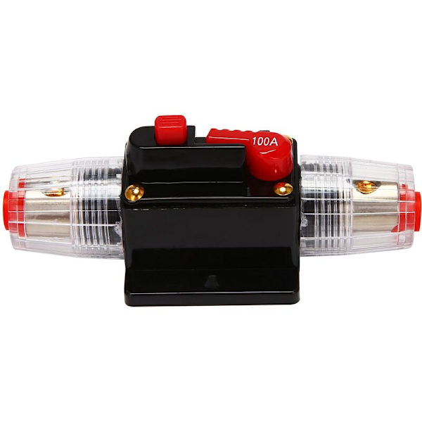 12V-24V automatisk afbryder, 100A manuel nulstilling afbryder til bilstereosikring