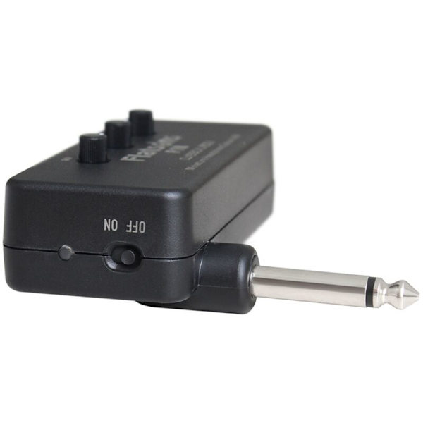 F1R Mini Gitarrförstärkare Hörlurar med 3,5 mm Jack AUX-ingång Tillbehör Plug and Play Svart