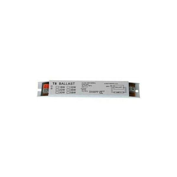 T8 220-240V AC 2x58W Bred Spændingsområde Elektronisk Forkobling Fluorescerende Lampe Forkoblinger Elektroniske Forkoblinger