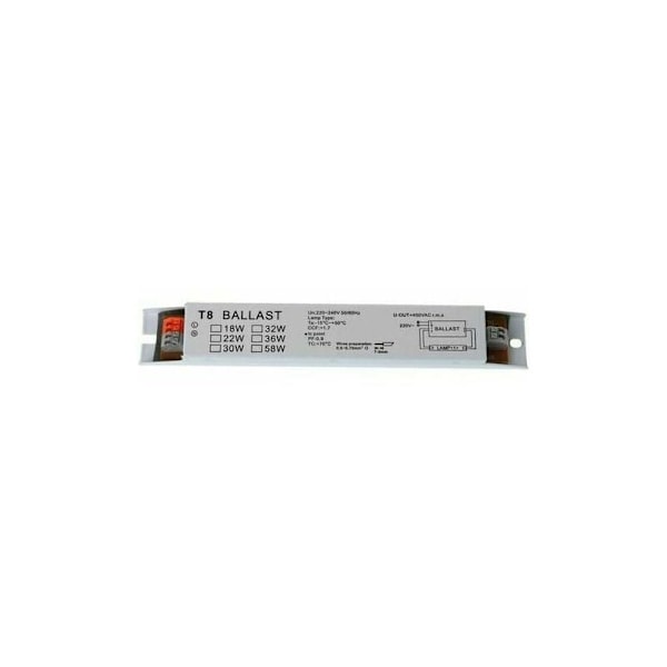 T8 220-240V AC 2x58W Bredspennings Elektronisk Forkobling For Fluorescerende Lampen Forkoblinger Elektroniske Forkoblinger