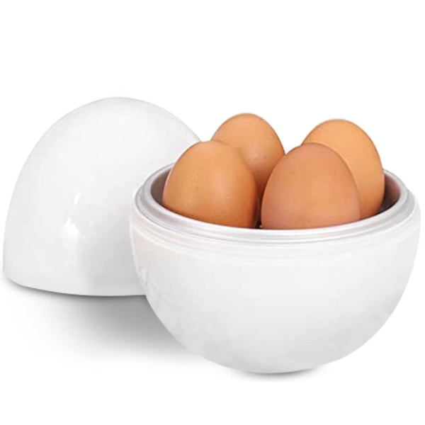 Mikrobølgeovn eggkoker-myk middels hard eggedamper sfærisk gryte-egnet for frokost hjemme