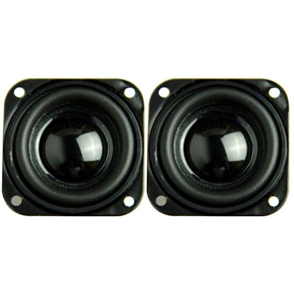 2 stk 1,5 tommers lydhøyttaler 4Ω 5W 40 mm bass multimediehøyttaler DIY lyd minihøyttaler med monteringshull
