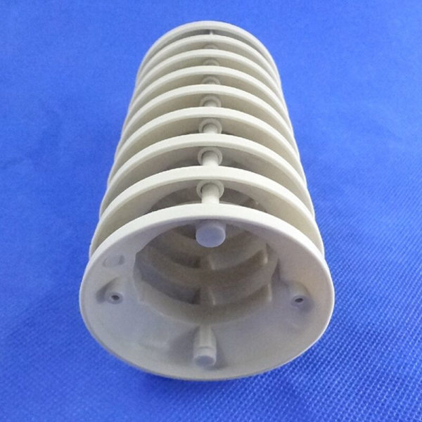 Hvit plast ytre skall for termo-hygro-sensor, erstatningsdel for værstasjon (termo-hygro-sender/sensor)