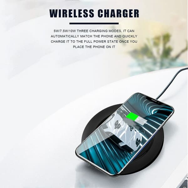 Rund oplader lanceringsversion underkop oplader til 8 til S8 S9 Plus Universal oplader