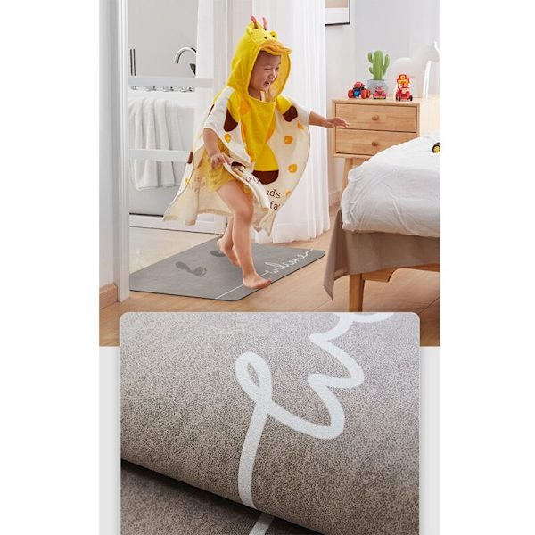 Superabsorbentti kuivaava kylpymatto liukumaton kylpyhuoneen matto moderni yksinkertainen liukumaton lattiamatto kodin piimaakivi matto kahvi