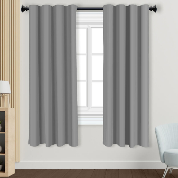 Termiskt isolerade mörkläggningsgardiner, gardiner för flickors sovrum, modern design med öljetter, 108x137 CM, 2 delar,6,AAFGVC