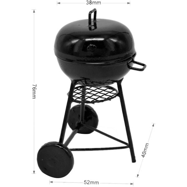 1:10 mittakaavan grilli pienoismalli koristeet BBQ työkalu mini huonekalut,A