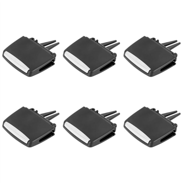 6X för- X5 / X6 Vent Outlet Tab Clip, Bakre raden friskluftsgallerklämmor E70 2006-2012, E71 2008-2013