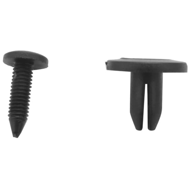300 stk 6mm plast trykknapper støtfangerklips