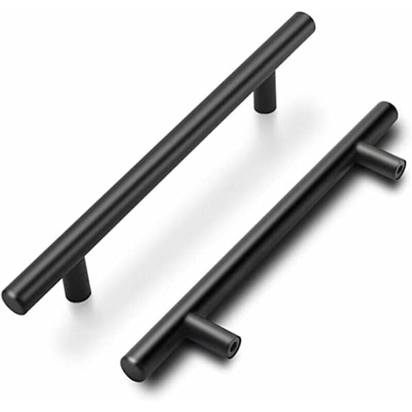 Sæt med 15 køkkenmøbelgreb 160mm Sort køkkendørsgreb Sort møbelgreb Køkkengreb Centerafstand 160mm med mat finish i S