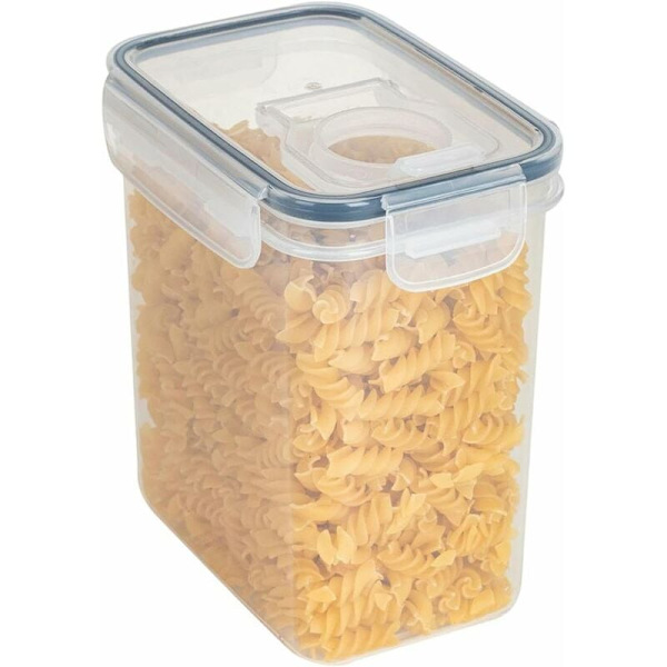 Kjøkkenoppbevaringsboks 1,6l, Konservering med lokk, Lufttett oppbevaring og organisering for oppbevaring av korn, pasta, mel