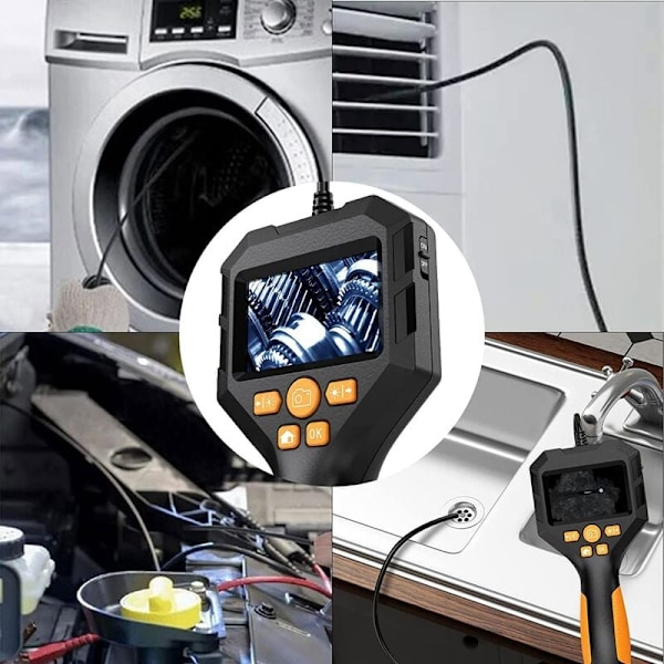 Inspektionskamera, Full HD, 5m, IP68, sort