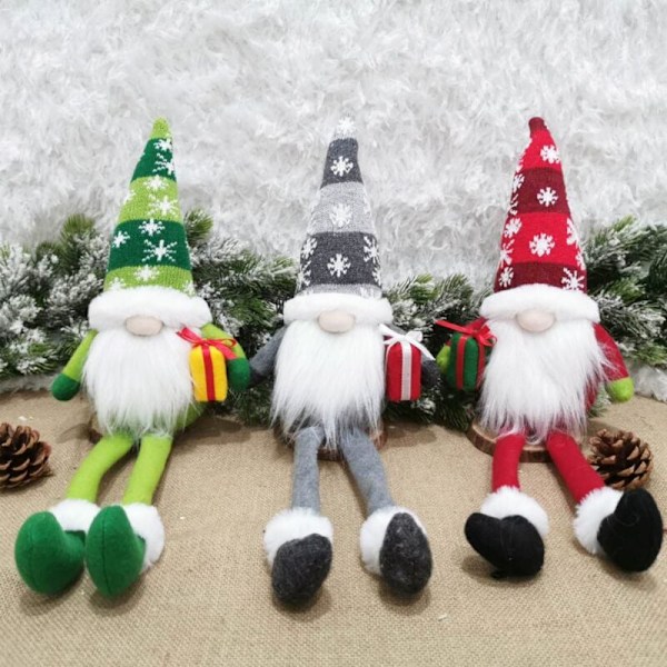 Valentinsdag Tomte Plysch Dekoration Tomat Långa Ben Hängande Fylld Docka Presenter till Barn Kvinnor 46cm
