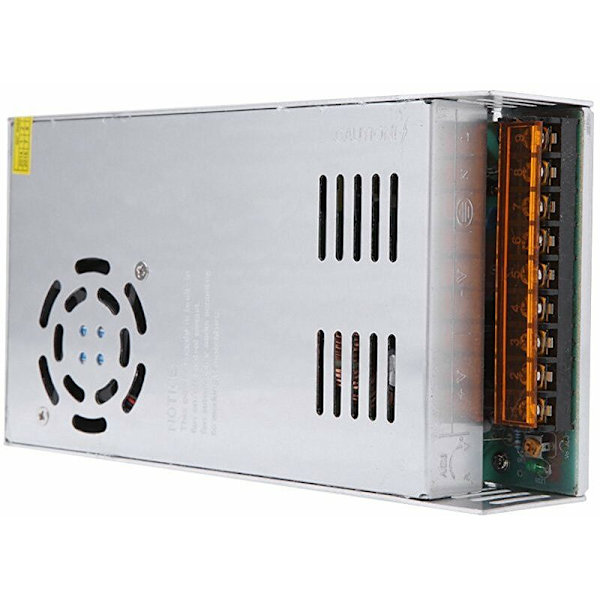 Spänningstransformator för LED-remsa, AC 110V/220V till DC 24V 20A 480W med strömbrytare