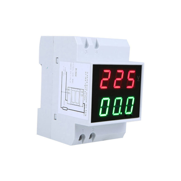 AC digital spenning og amperemeter digitalt display 220V380V husholdningsluft åpen dobbel displaymåler D52-2042 vannkraftprosjekt