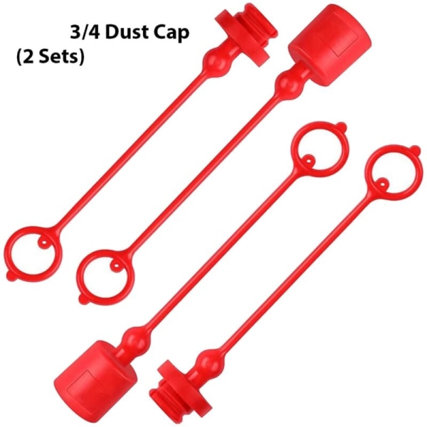 Hannplugg og hylsedeksel for hydraulisk kobling -A 3/4, egnet for hydraulisk kobling