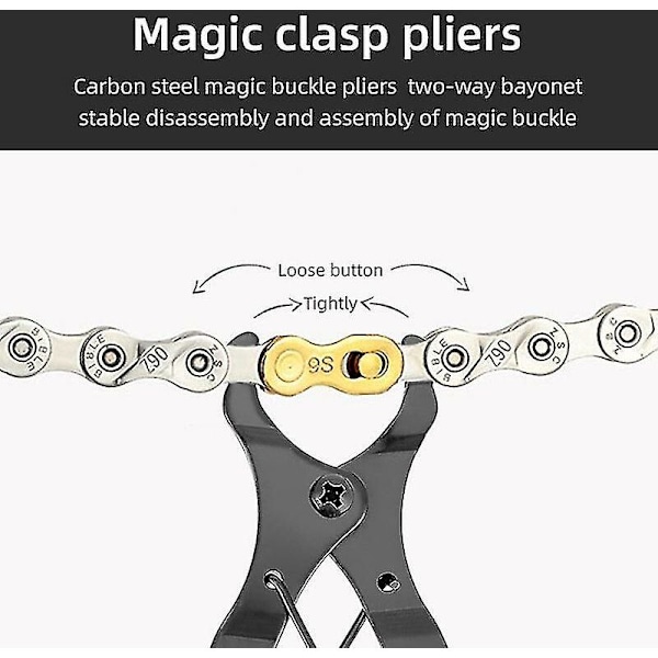 Cykelkæde Åben Luk Magic Spænde Reparation Fjernelse Værktøj Bike Master Link Tang Hurtig Reparation Værktøj