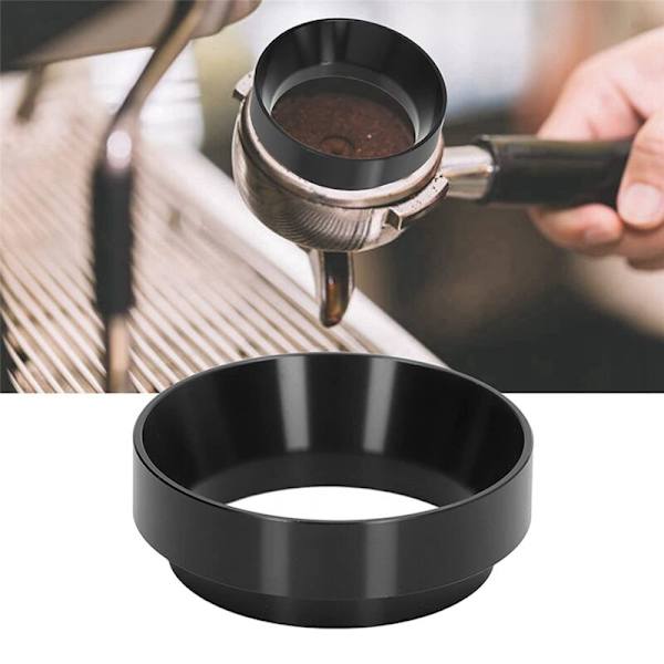 2 kpl 51 mm espresson annostelusuppiloita, kahvikoneen tarvikkeet magneettirenkaalla jauheen tamppaustyökalu (musta)